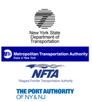 Published certification graphic with New York State Department of Transportation, Metropolitan Transportation Authority, Niagara Frontier Transportation Authority, and Port Authority of New York and New Jersey marks